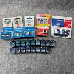 Vintage Flash Cube Lot GE Hi-Power Sylvania Blue Dot Westinghouse Polaroid 20+pc